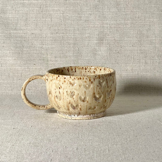 Champagne Speckle Hearts Mug