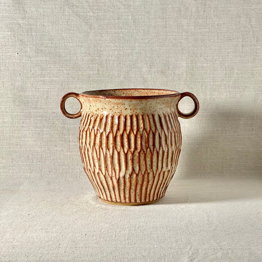 Cinnamon Double Handled Vase