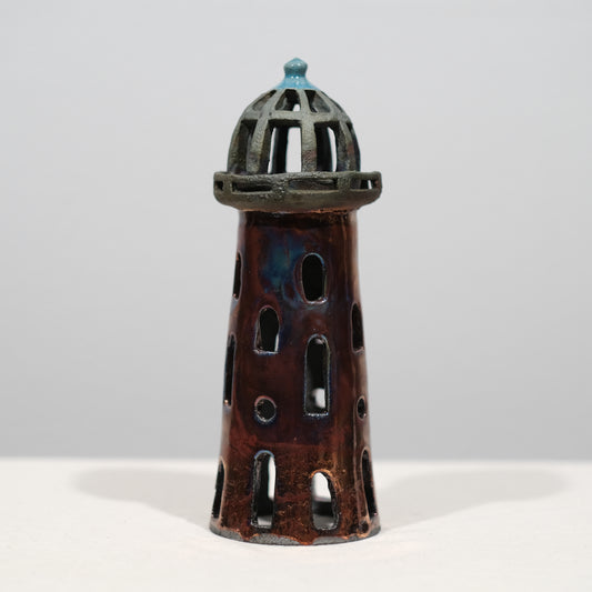 Raku Copper Lighthouse