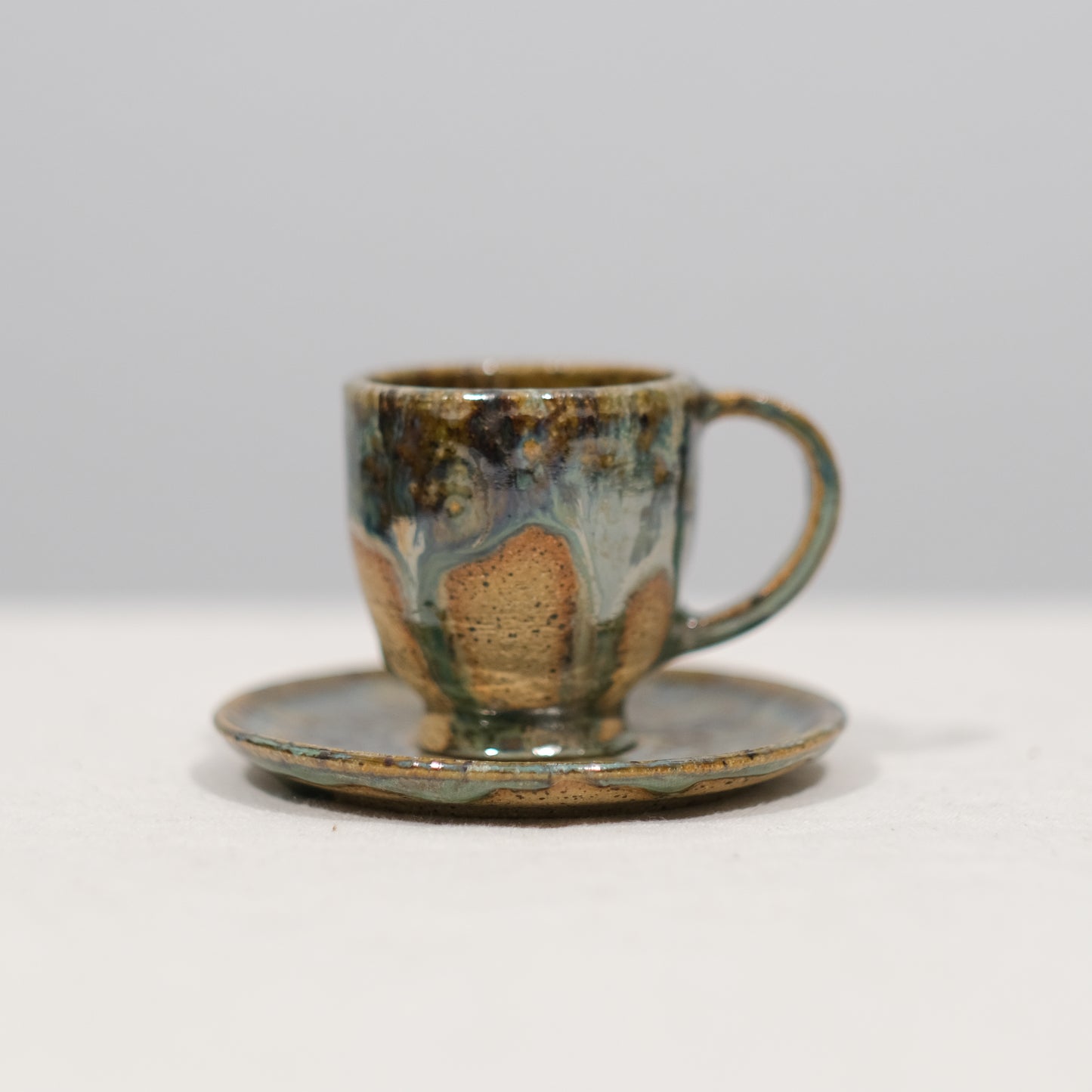 Seaweed Espresso Cup and Saucer