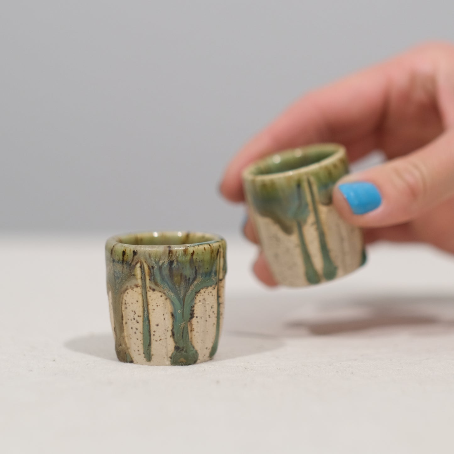 Cactus Drip Shot Glass Pair