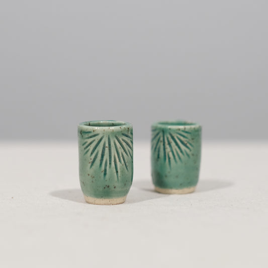 Aloe Shot Glass Pair