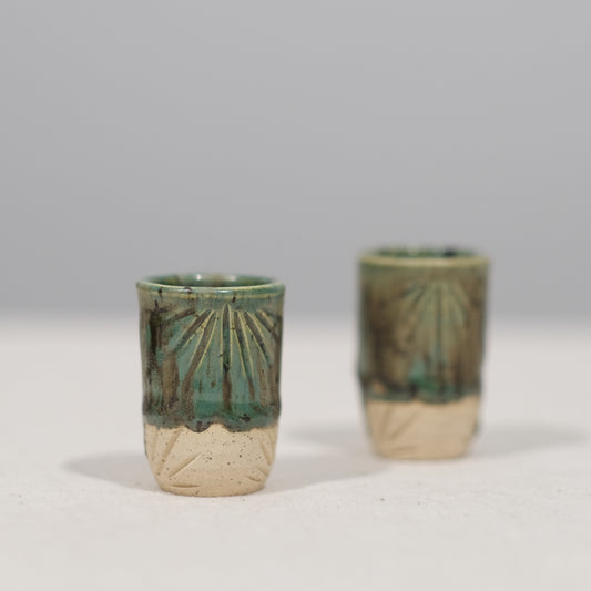 Cactus Shot Glass Pair