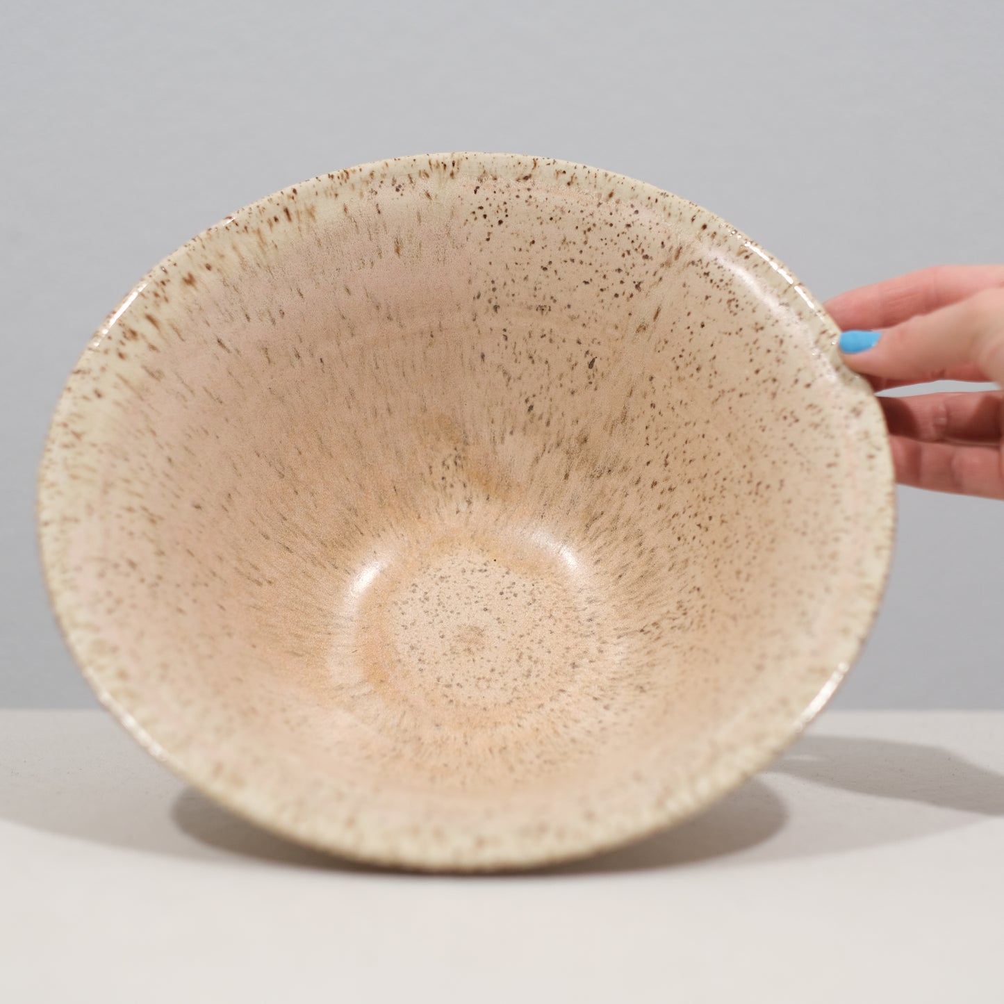 Blush Speckle Serving Bowl